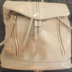 NWOT Urban Expressions Grey Pebbled large backpack